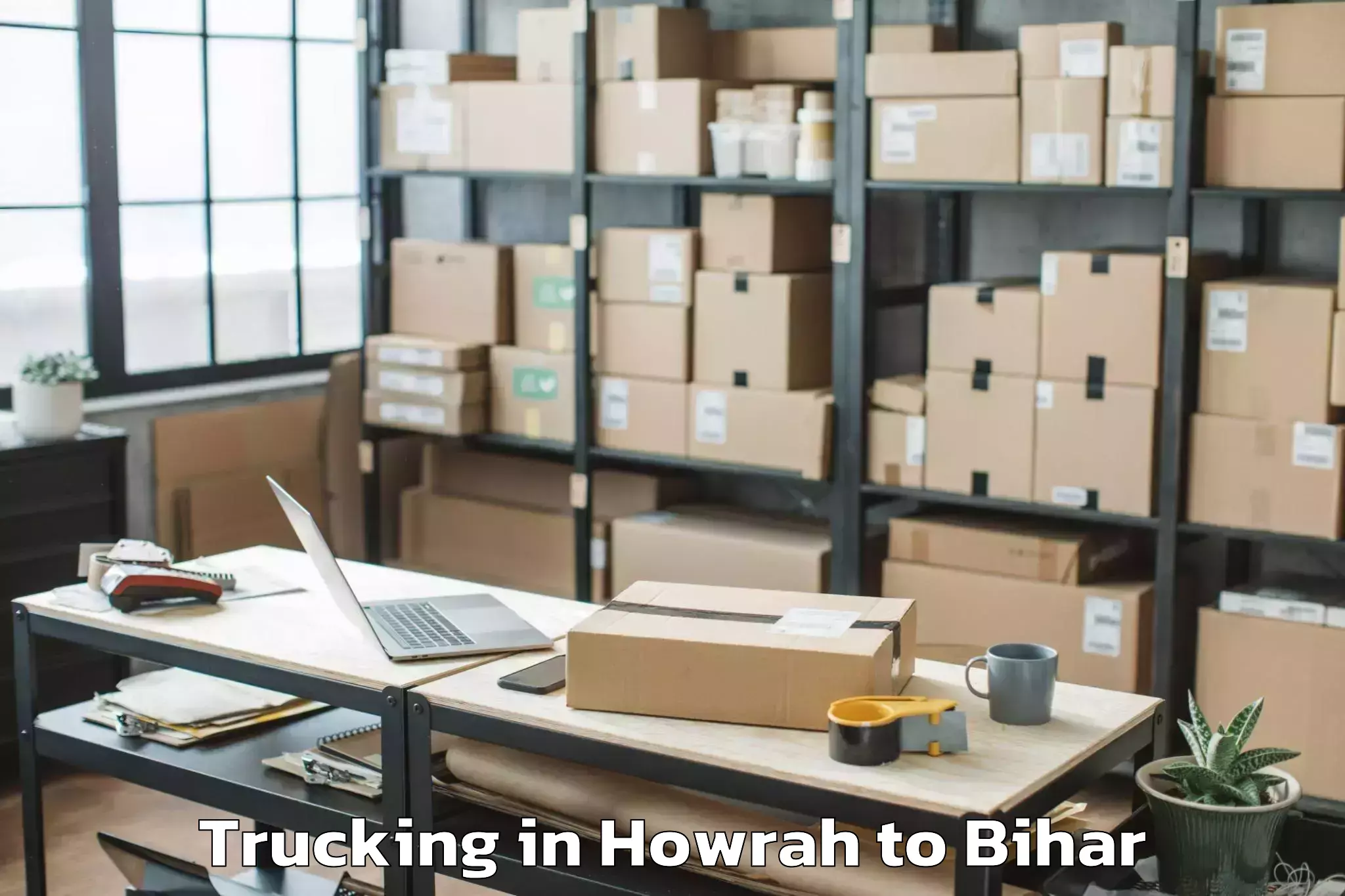 Professional Howrah to Sanjhauli Trucking